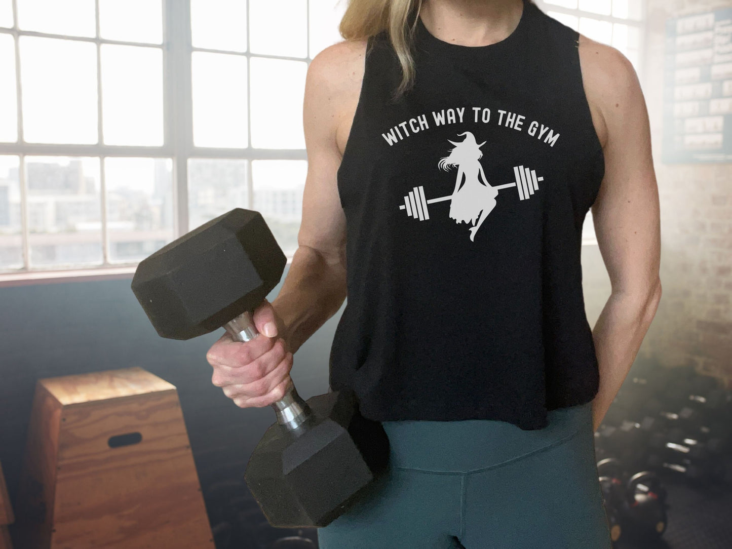 Witch Way to the Gym Halloween Workout Shirt