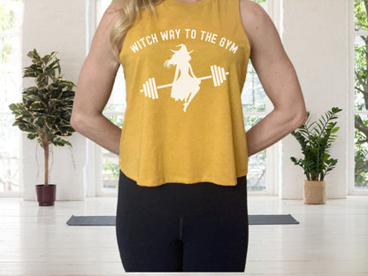 Witch Way to the Gym Halloween Workout Shirt