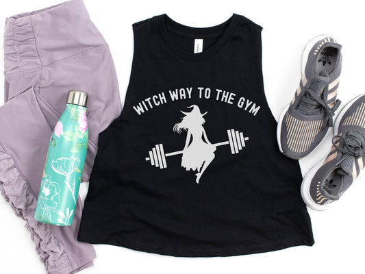 Witch Way to the Gym Halloween Workout Shirt