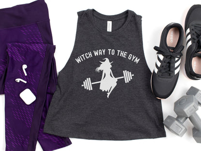 Witch Way to the Gym Halloween Workout Shirt