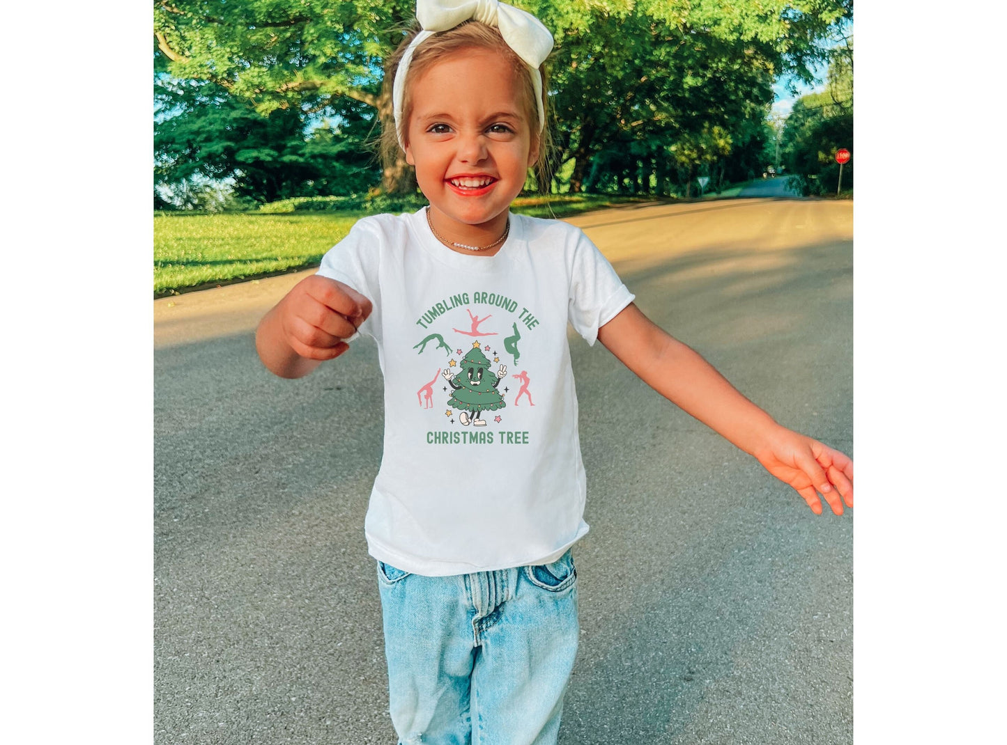 Christmas Gymnastics Shirt Tumbling Around the Christmas Tree,