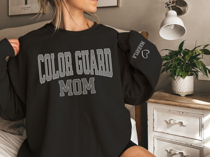 Personalized  Color Guard Mom Sweatshirt