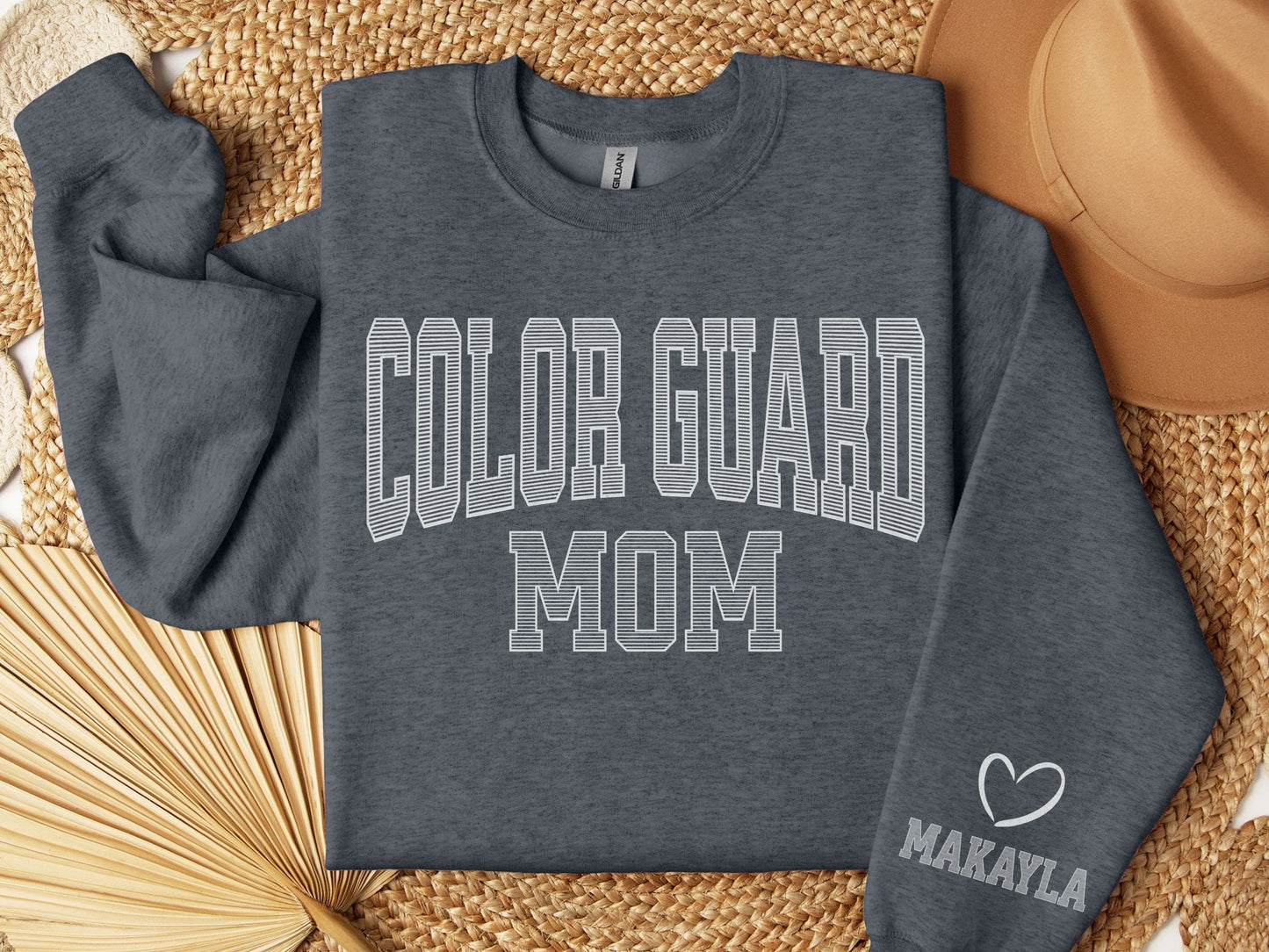 Personalized  Color Guard Mom Sweatshirt