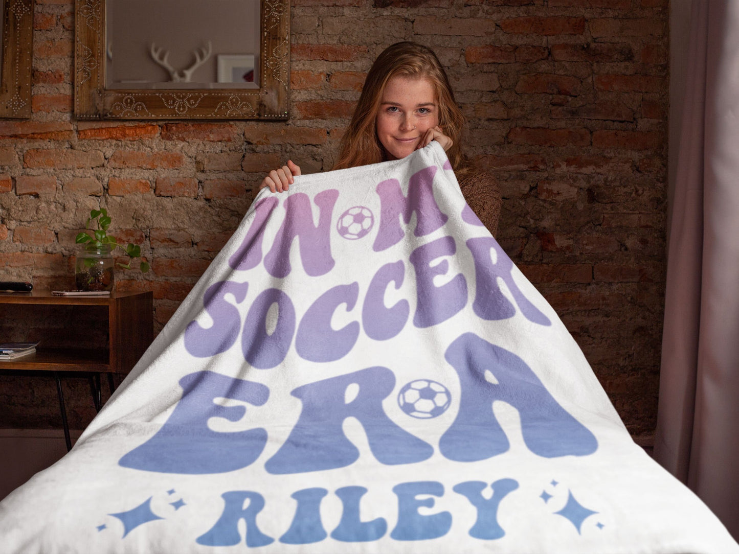 In My Soccer Era Custom Blanket