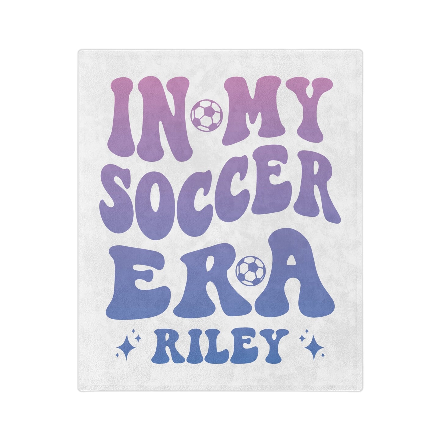 In My Soccer Era Custom Blanket