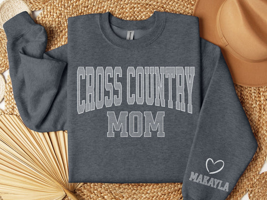 Personalized  Cross Country Mom Sweatshirt