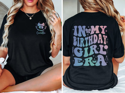 Personalized In My Birthday Girl Era Shirt