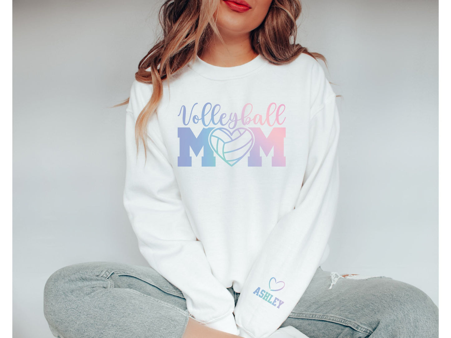 Personalized Volleyball Mom Sweatshirt