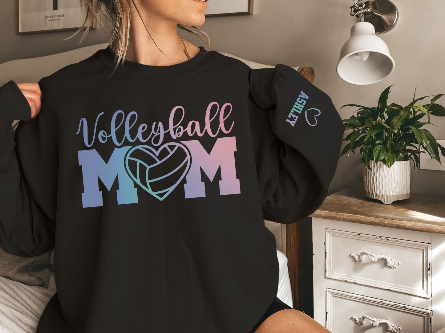 Personalized Volleyball Mom Sweatshirt