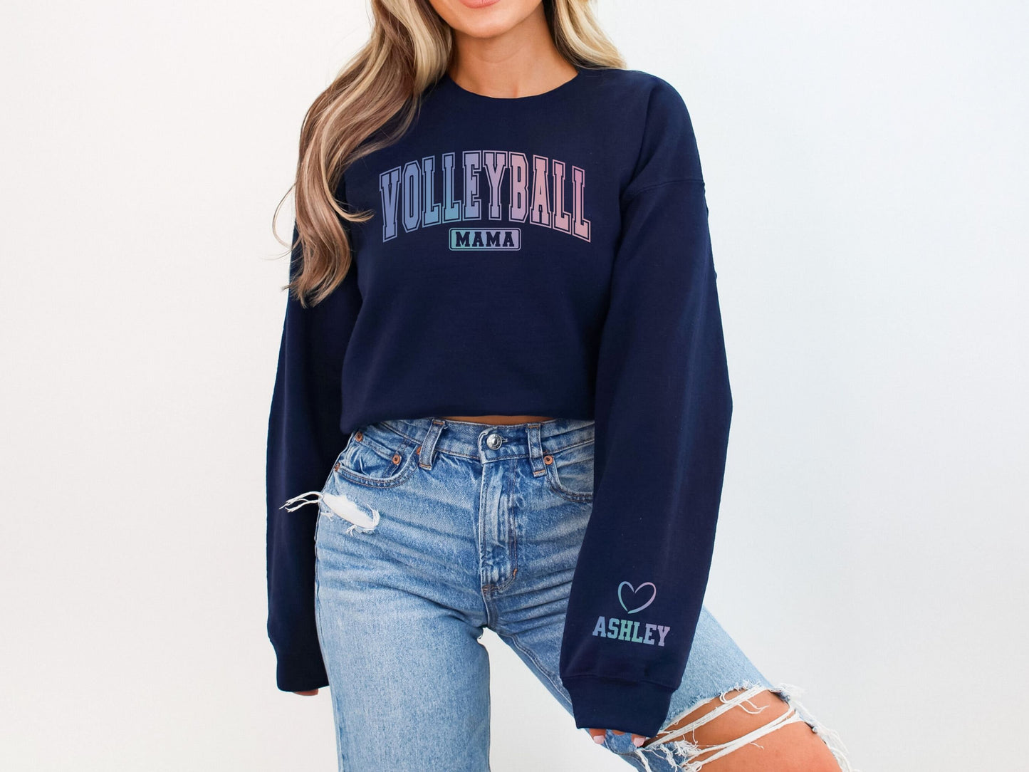 Custom Volleyball Mom Sweatshirt