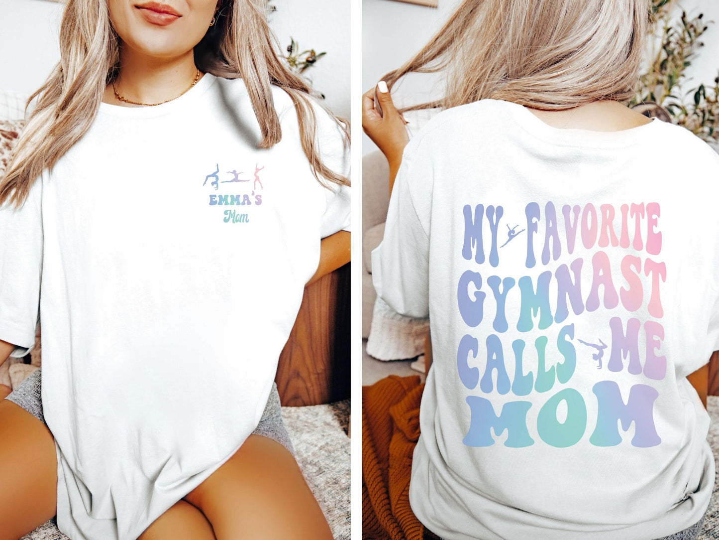 Custom My Favorite Gymnast Calls Me Mom T-Shirt