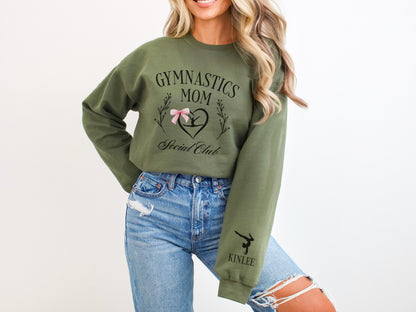 Personalized Social Club Gymnast Mom Sweatshirt