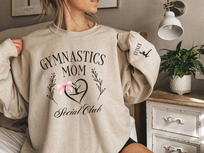 Personalized Social Club Gymnast Mom Sweatshirt