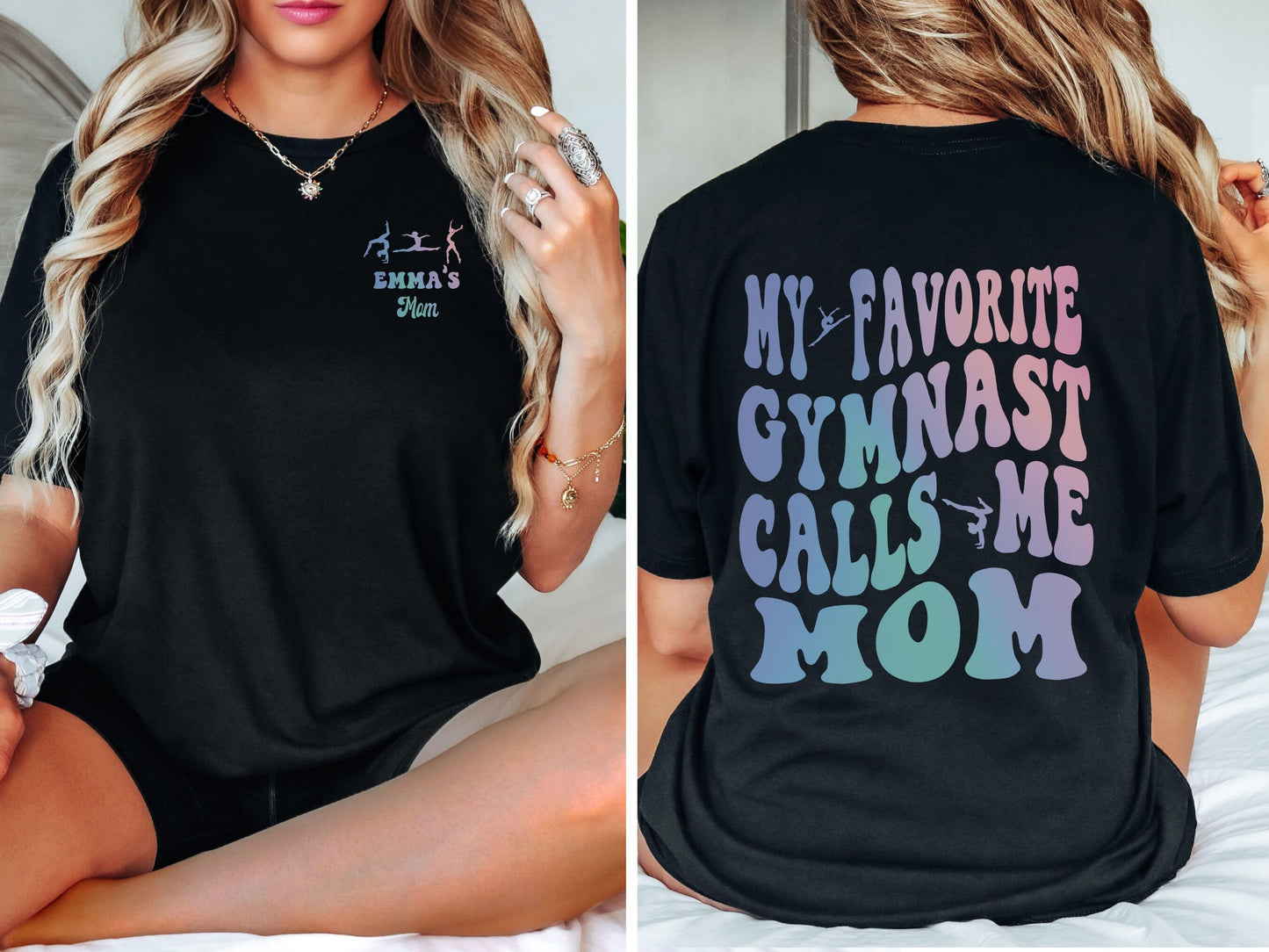 Custom My Favorite Gymnast Calls Me Mom T-Shirt