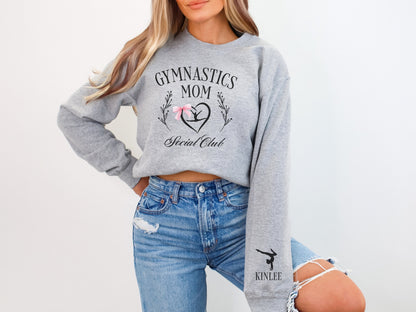 Personalized Social Club Gymnast Mom Sweatshirt