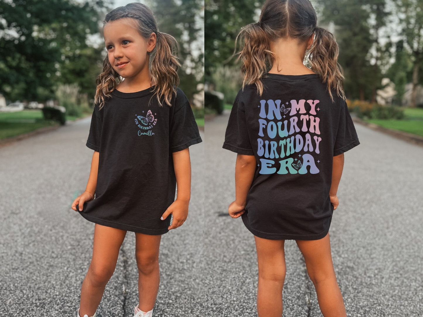 Custom In My Fourth Birthday Era Shirt