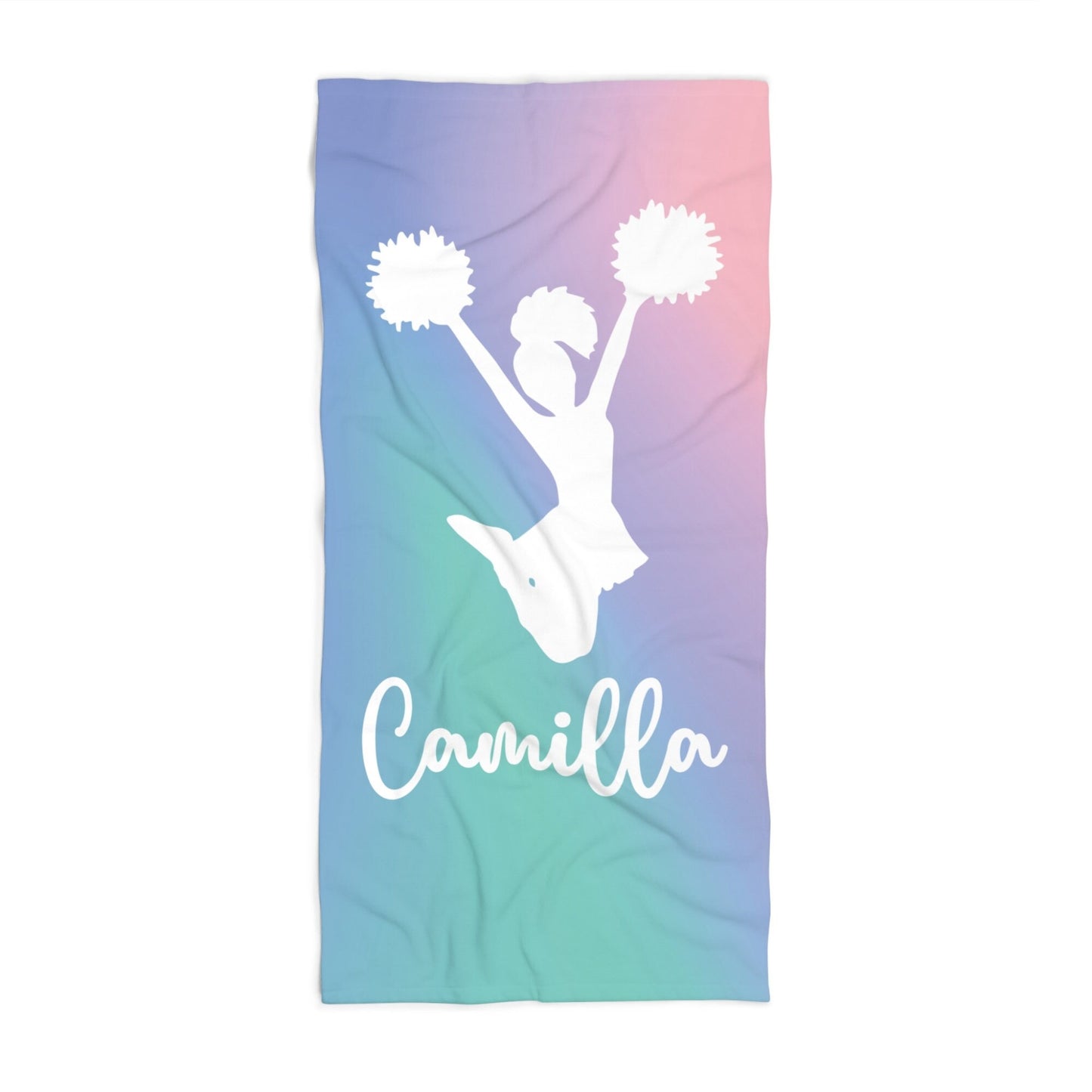 Custom Cheerleader Towel, Personalized Cheerleader Team Gift, Cheer Competition Team Gifts, Cheerleader Coach Gift