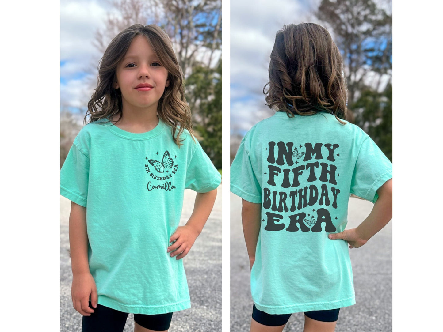 Personalized In My Fifth Birthday Era Shirt