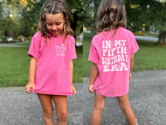 Personalized In My Fifth Birthday Era Shirt