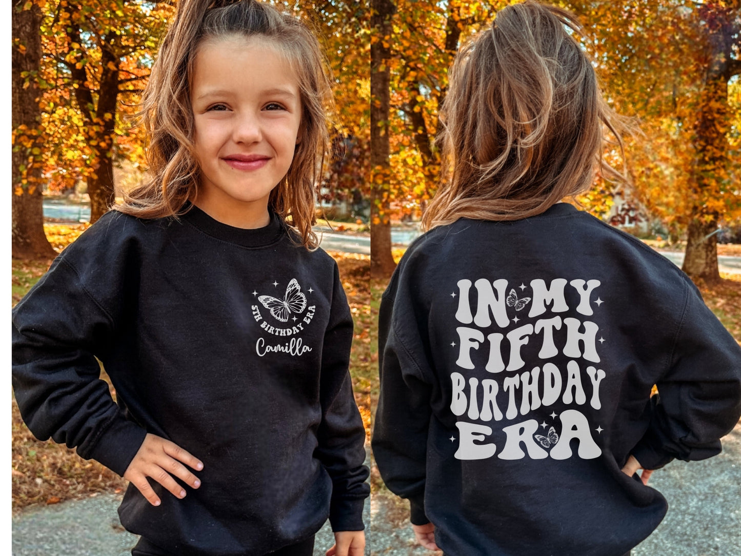 Personalized In My Fifth Birthday Era Sweatshirt