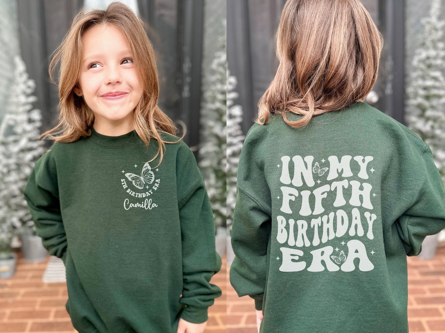 Personalized In My Fifth Birthday Era Sweatshirt