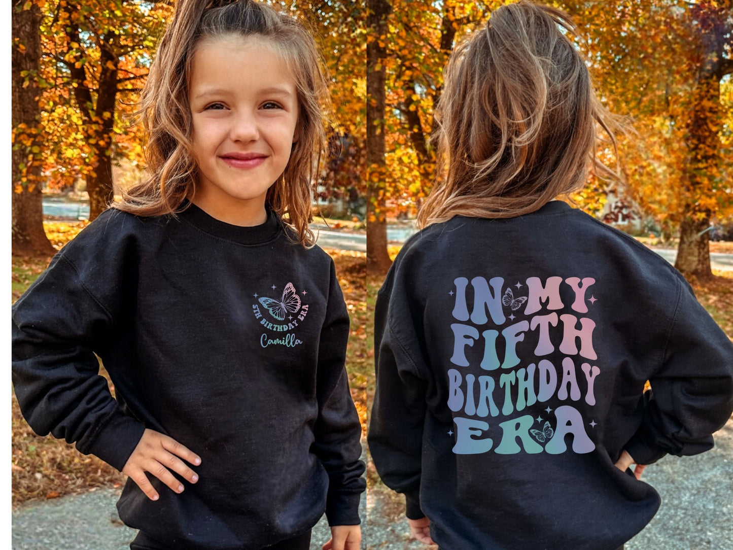 Custom In My Fifth Birthday Era Sweatshirt