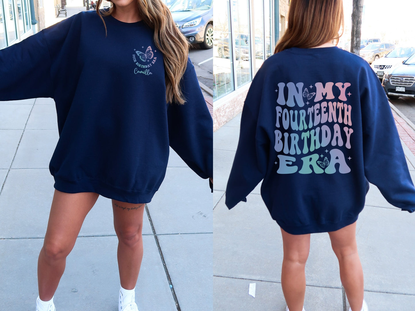 Custom In My Fourteenth Birthday Era Sweatshirt