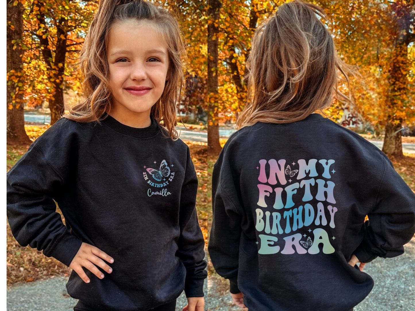 Custom In My Fifth Birthday Era Sweatshirt