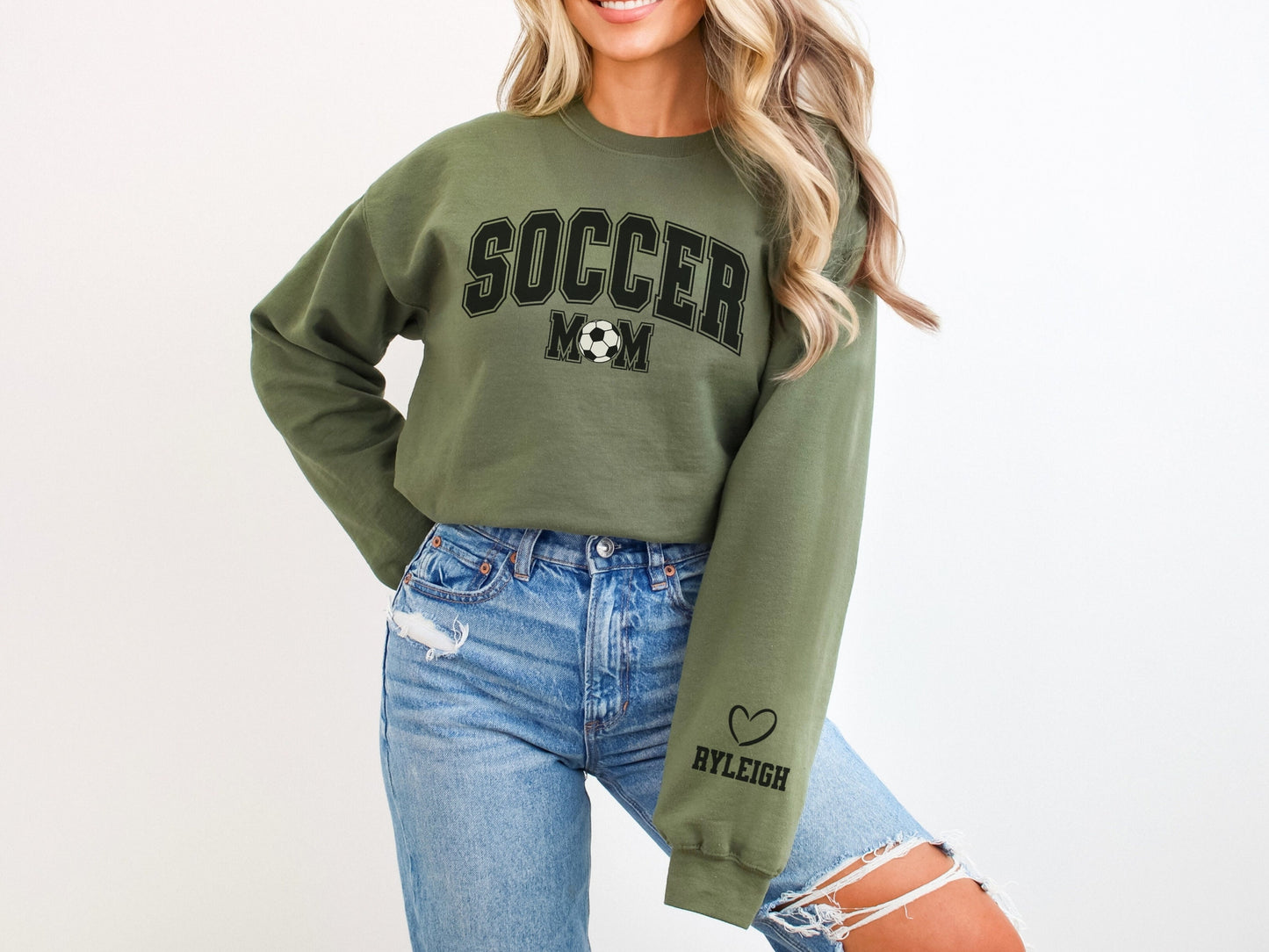 Personalized Soccer Mom Sweatshirt