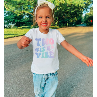 2 is a Vibe Shirt 2nd Birthday T-Shirt