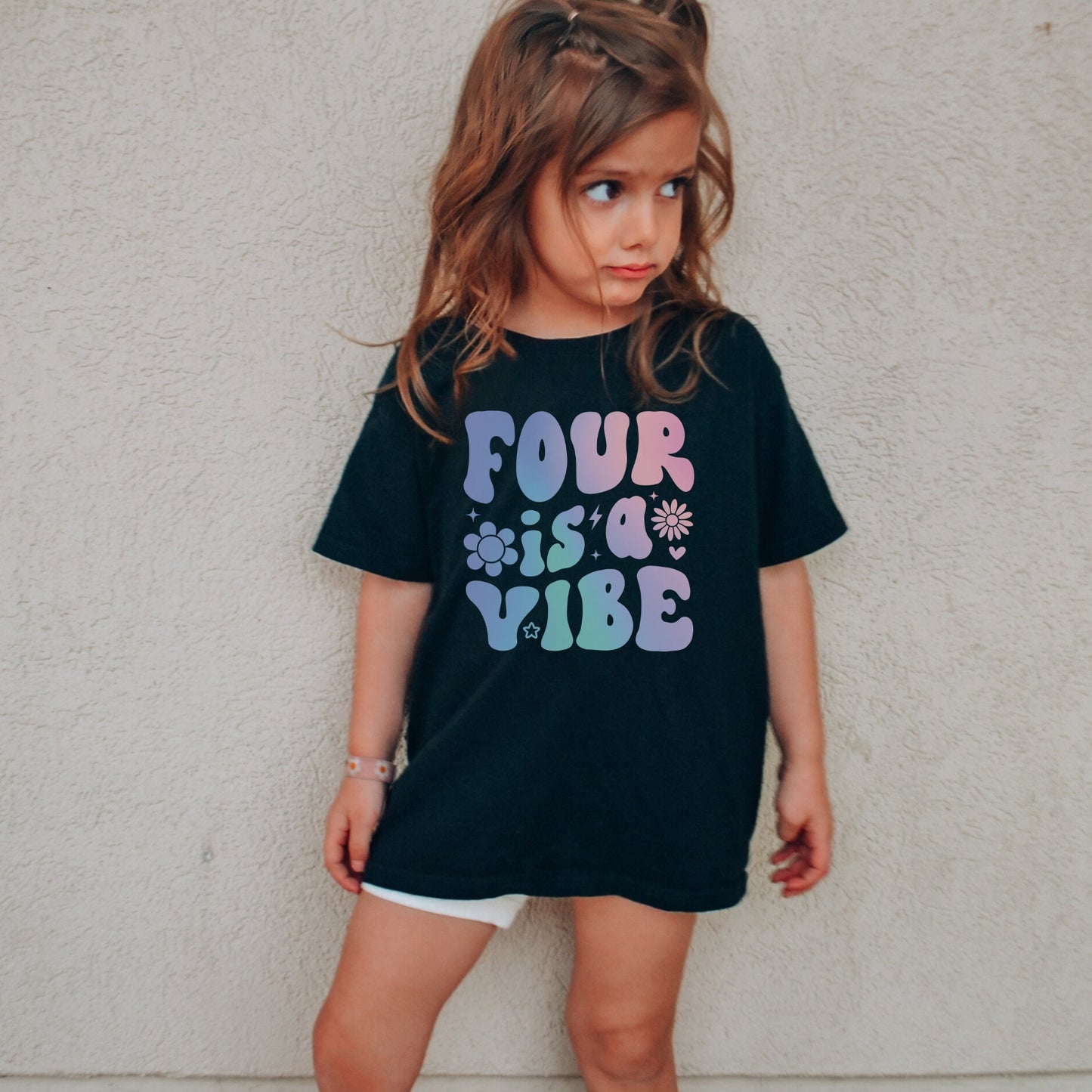 Four is a Vibe Shirt 4th Birthday T-Shirt