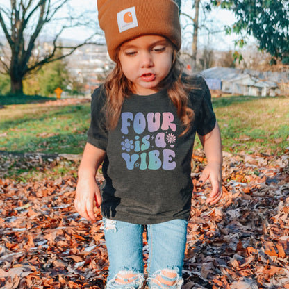 Four is a Vibe Shirt 4th Birthday T-Shirt