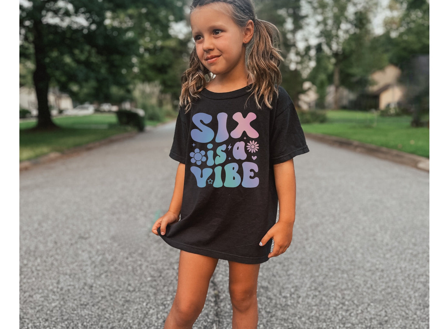 Six is a Vibe Sixth Birthday Shirt