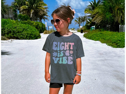 Eight is a Vibe 8th Birthday Shirt