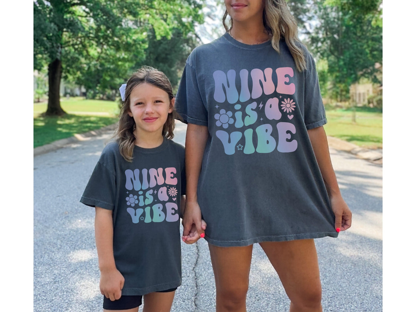 Nine is a Vibe Shirtv9th Birthday Shirt