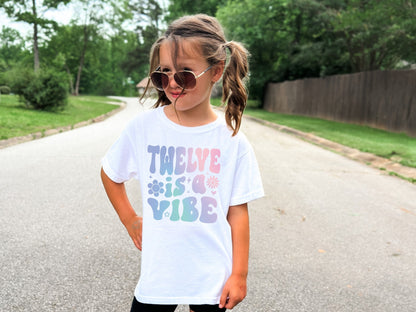 12 is a Vibe Twelfth Birthday Shirt