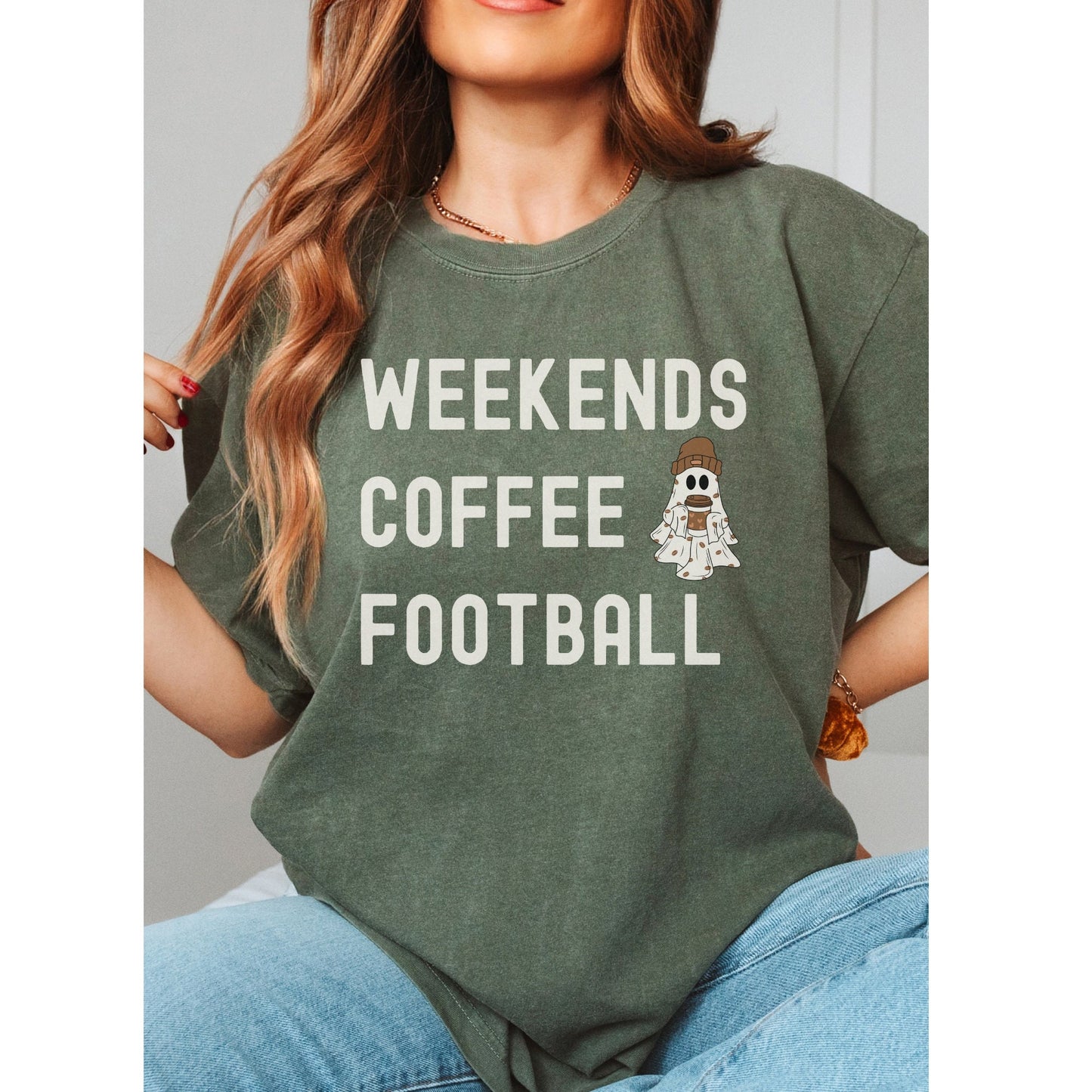 Weekends Coffee Football Shirt