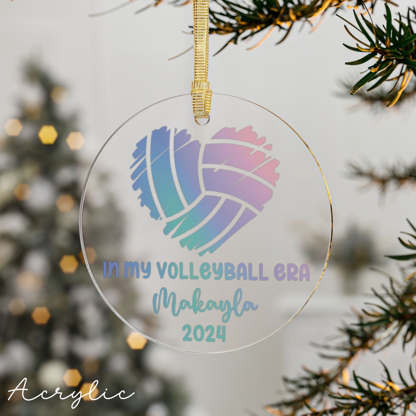 Personalized In My Volleyball Era Ornament