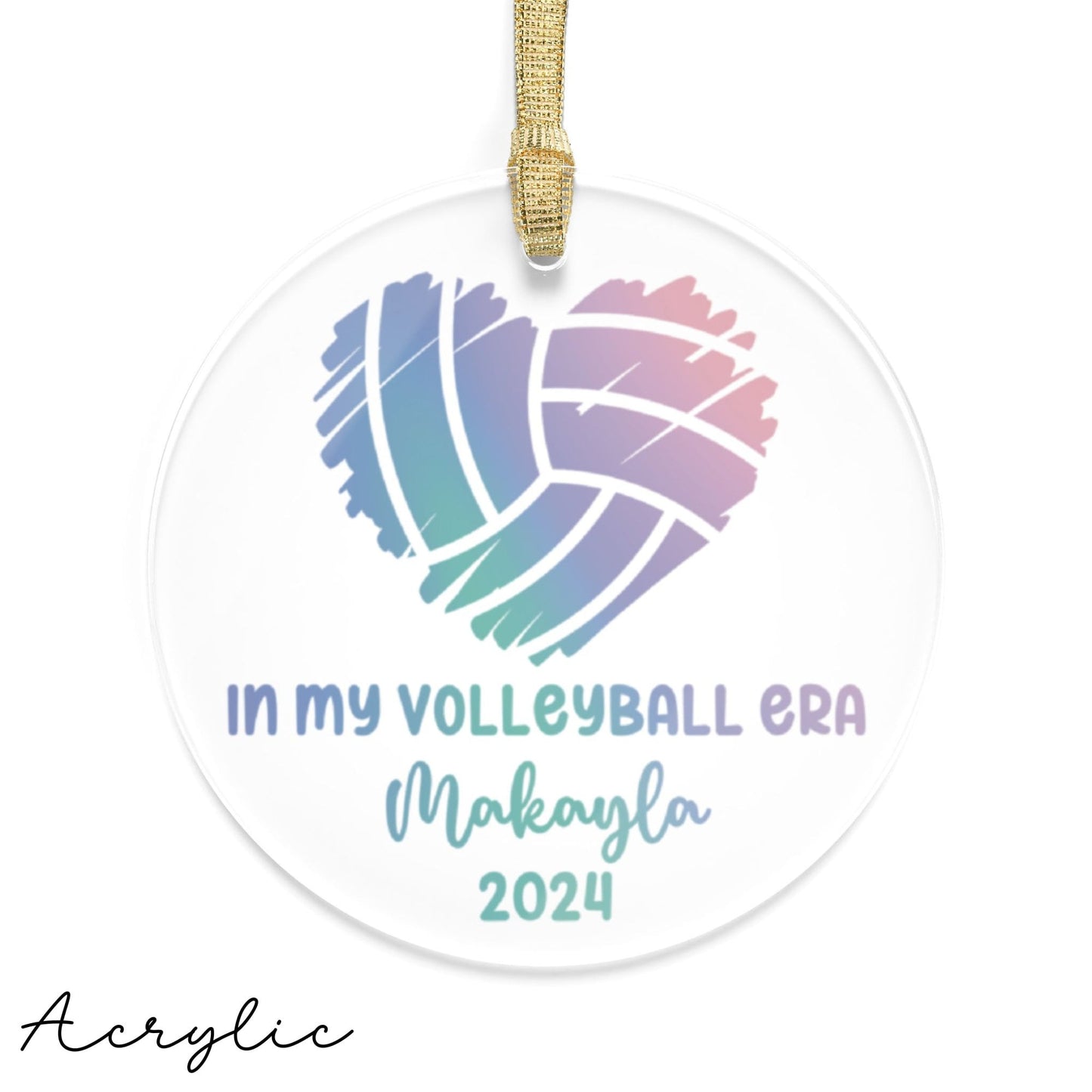 Personalized In My Volleyball Era Ornament