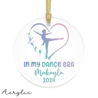 Personalized In My Dance Era Ornament