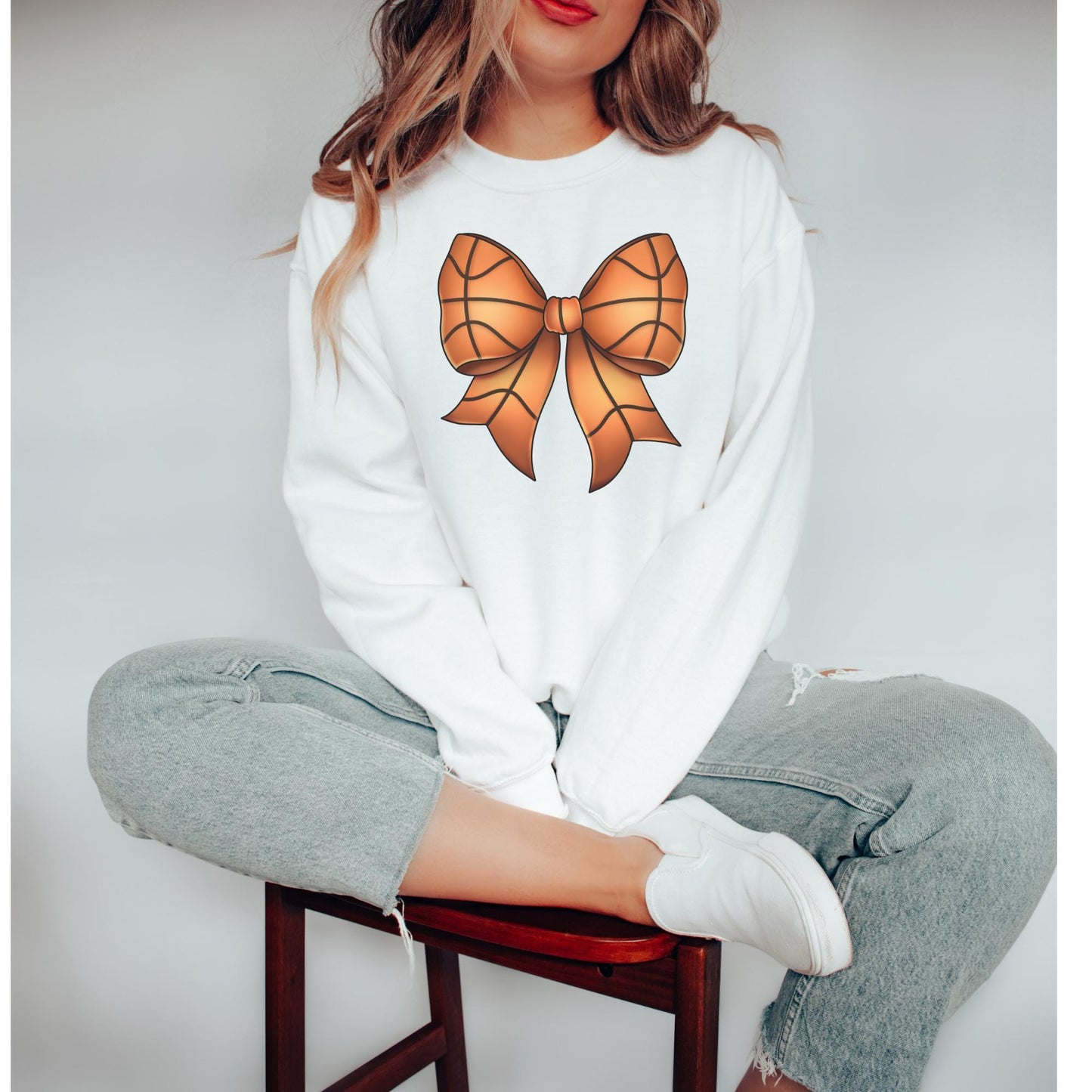 Basketball Bow Sweatshirt