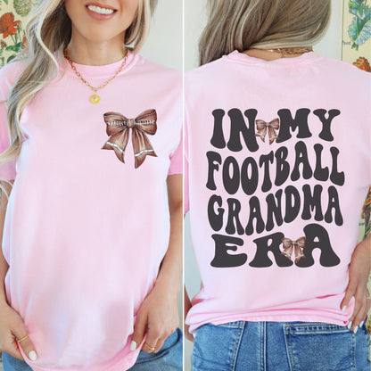 In My Football Grandma Era Bow Coquette Shirt