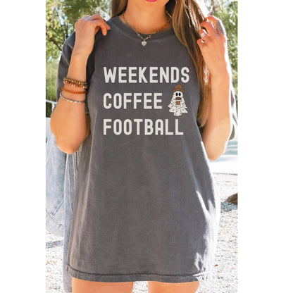 Weekends Coffee Football Shirt