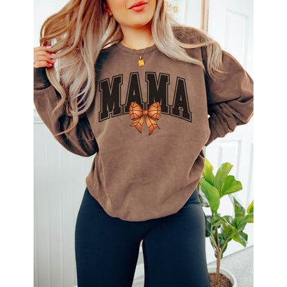 Basketball Mama Bow Sweatshirt