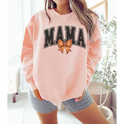 Basketball Mama Bow Sweatshirt