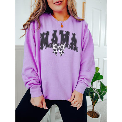 Soccer Mom Bow Sweatshirt