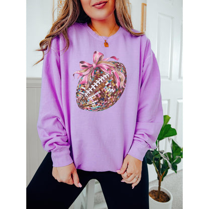 Football Bow Sweatshirt