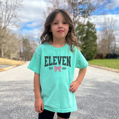 Coquette Bow Eleventh Birthday Shirt