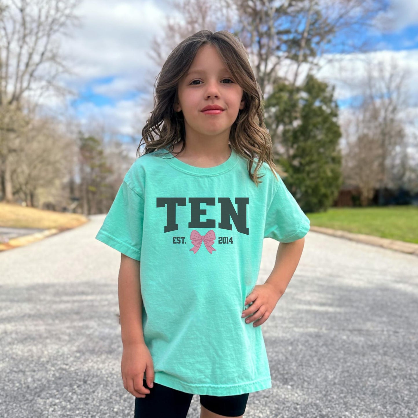 Coquette Bow Tenth Birthday Shirt