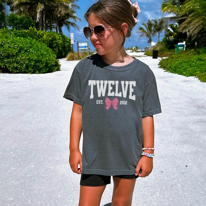 Coquette Bow Twelfth Birthday Shirt